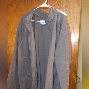 Gray Fleece Jacket XXL